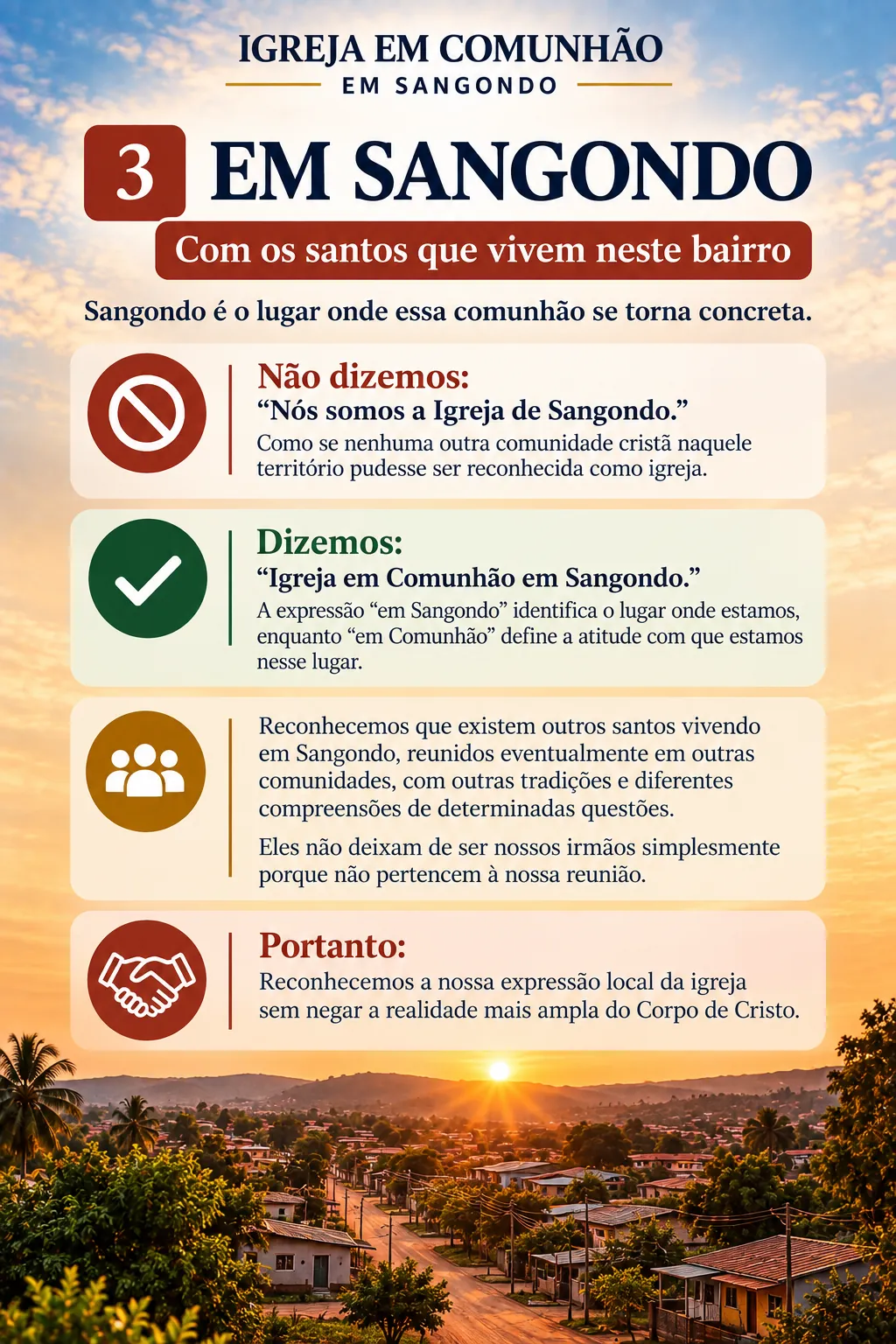 Em Sangondo: com os santos deste bairro